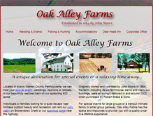 Tablet Screenshot of oakalleyfarmspa.com